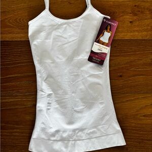 Curveez White Seamless Shaping Chemise/tank  Plus 2xl